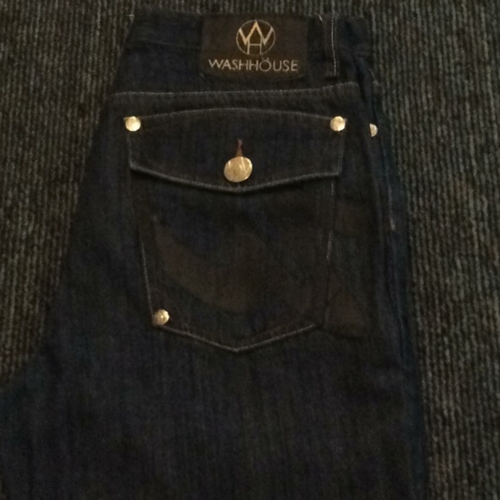 dark blue jeans by washhouse worn twice 32*32